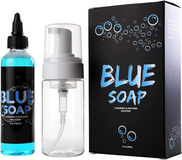 STIGMA 4OZ Tattoo Blue Soap Prep Wash with 100ml Squeeze Bottle For Tattoos and Piercings